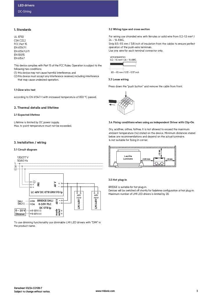 Puente Tridónico DC-String Series para Controladores LED de - Imagen 7