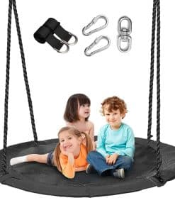 Columpio de Árbol en Forma de Plato de 43 Pulgadas para
