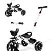 Triciclo para Niños KRIDDO 2-en-1 para Edades -Blanco