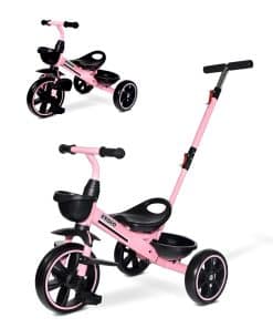 Triciclo 2 en 1 para Niños de 18 Meses a 5 Años - Manubrio