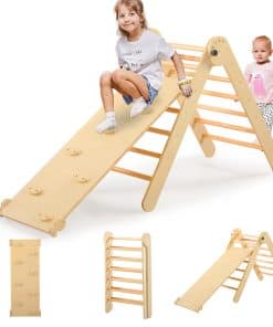 Set de Triángulo Pikler 3 en 1 para el Aprendizaje Temprano