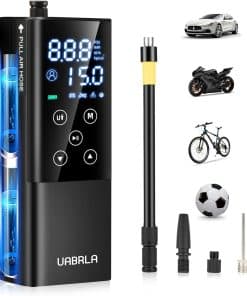 Inflador de neumáticos Compresor de aire portátil-2X más