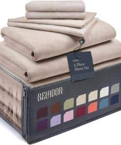 Juego de sábanas BELADOR Silky Soft Cali King - Juego de 6