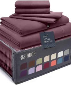 Juego de sábanas BELADOR Silky Soft King - 6 -Winetasting