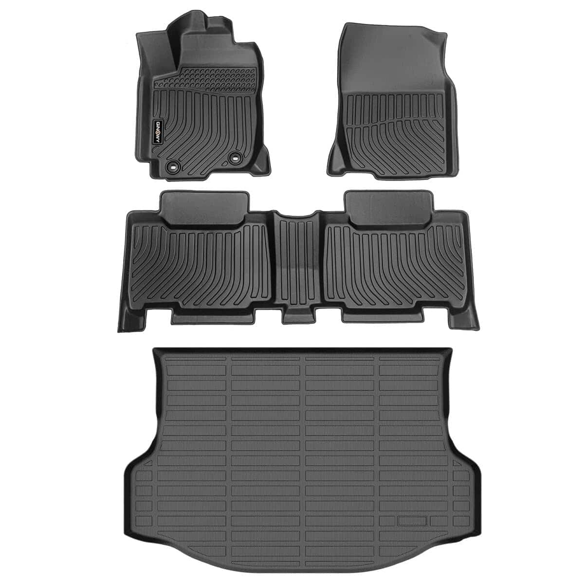 GINOWY - Tapetes de piso y protector de carga para Toyota