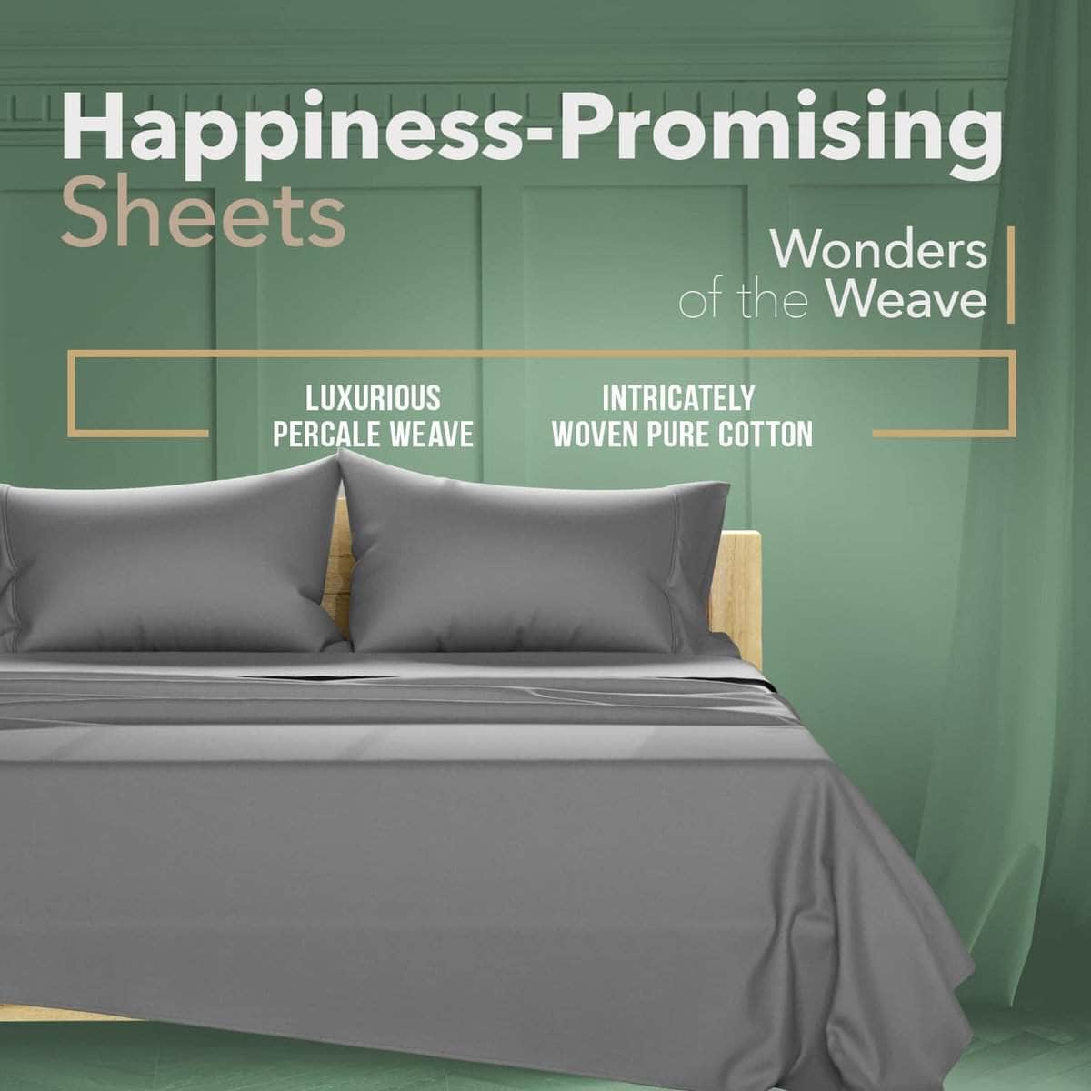 Juego de sábanas de algodón orgánico 100% tamaño California - Imagen 4