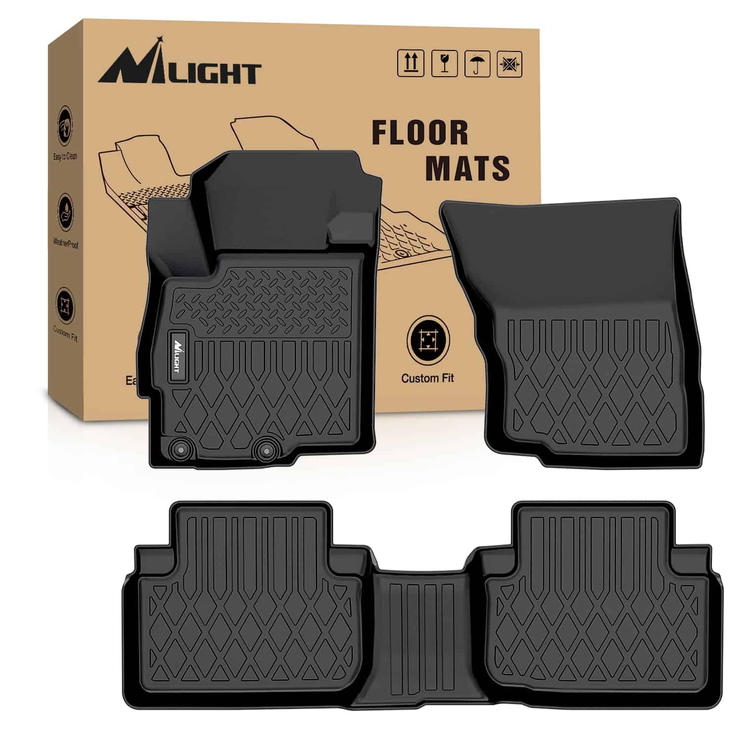 Tapetes de Piso Nilight para Mitsubishi Eclipse Cross 2018