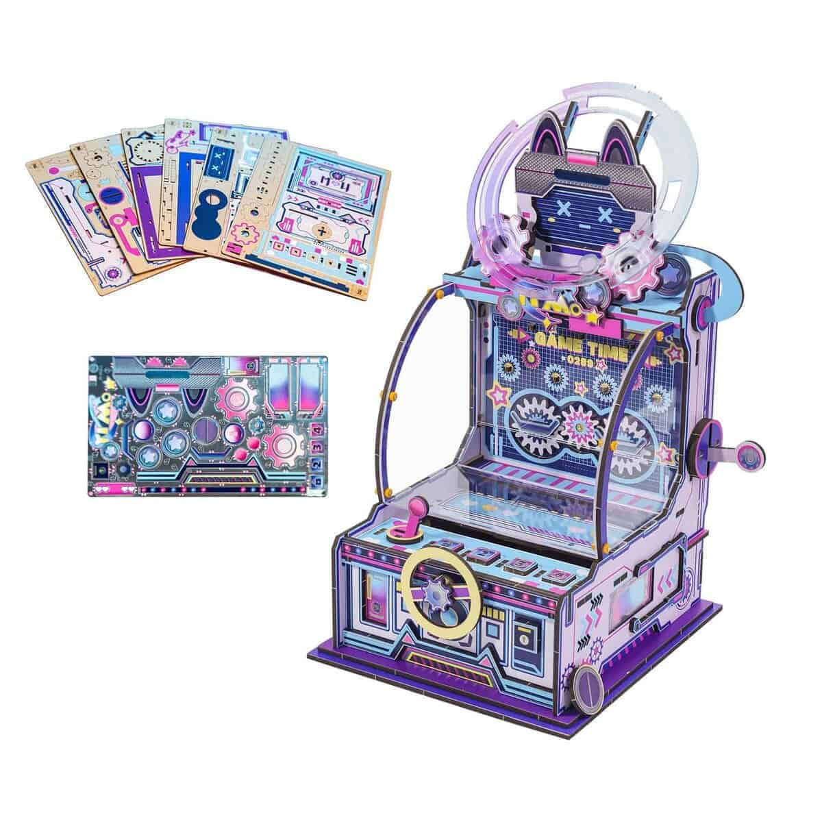 MU Juegos de Puzles en 3D de Madera Arcade Máquina de