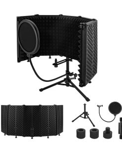 Escudo de Aislamiento de Micrófono para Grabación con