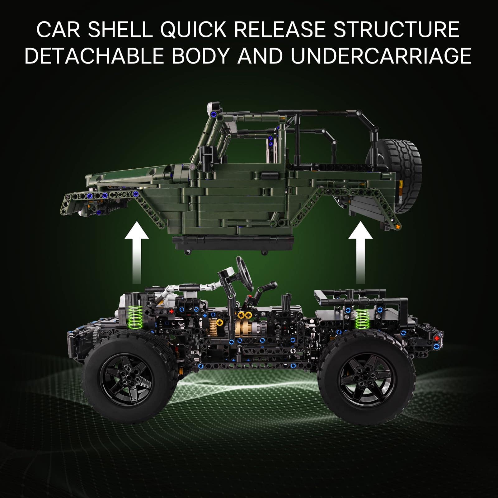 Mould King Off-Road Pickup Wrange, Set de Construcción - Imagen 7