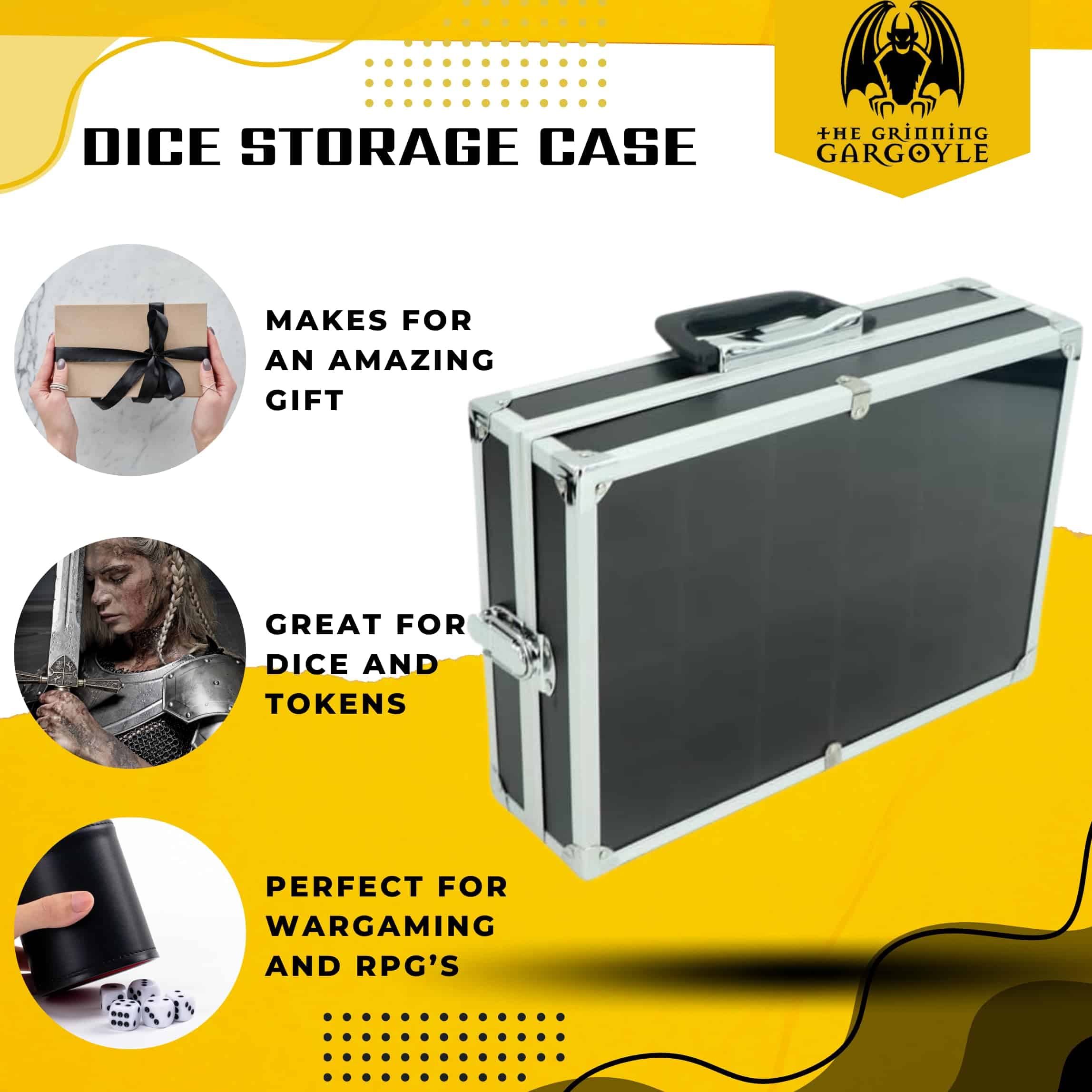 Caja de Dados Grinning Gargoyle - Exhibidor y Bandeja de - Imagen 8