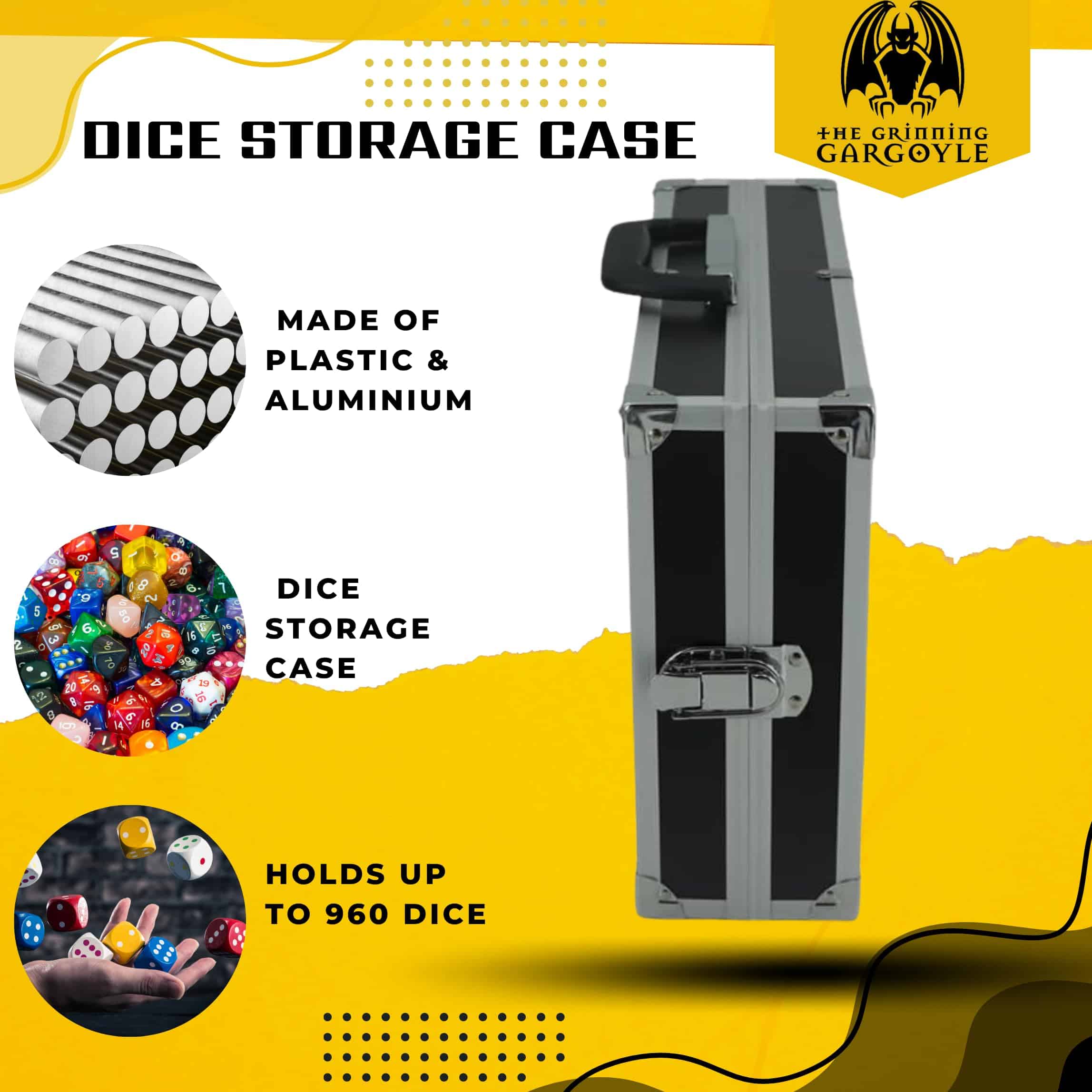 Caja de Dados Grinning Gargoyle - Exhibidor y Bandeja de - Imagen 5