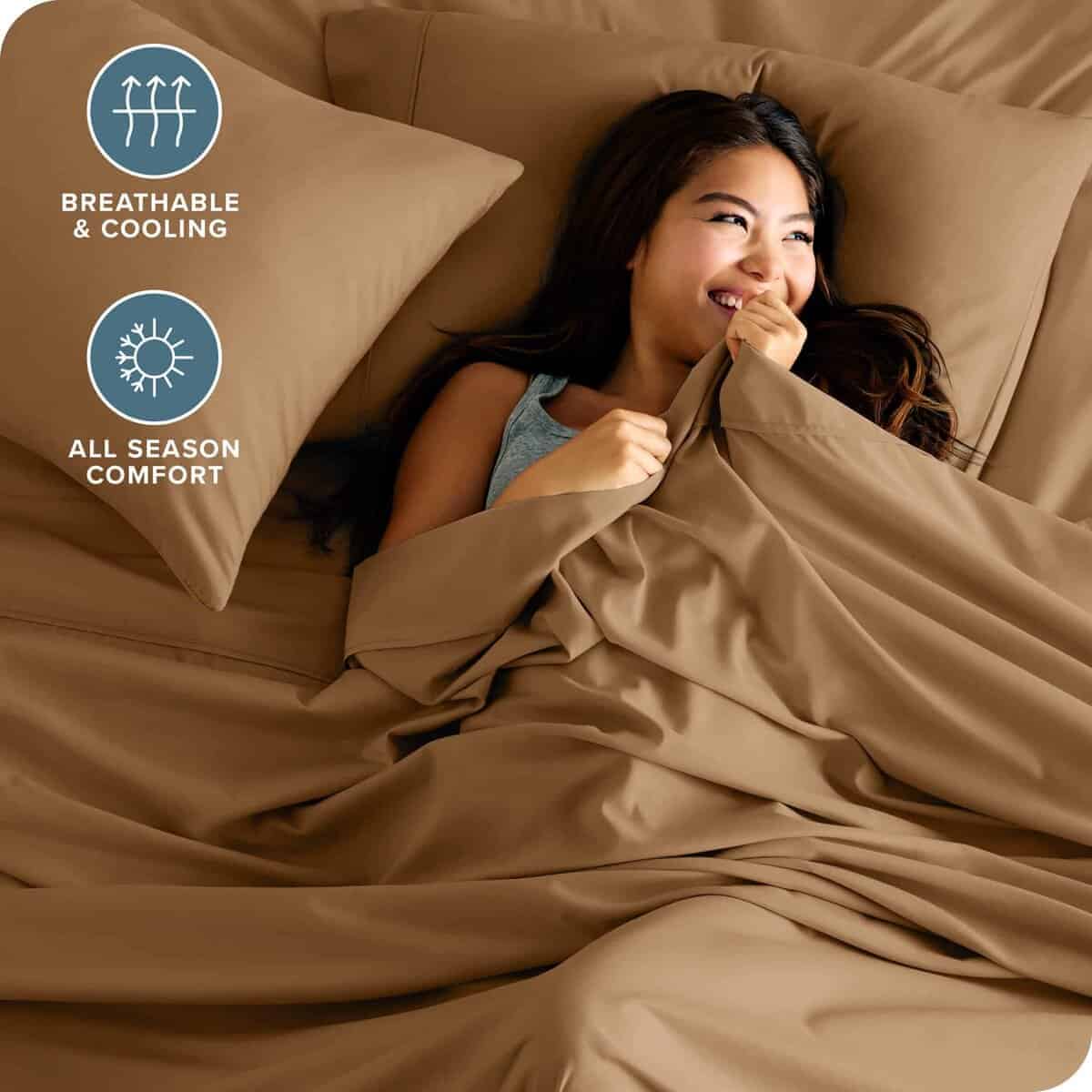 Juego de sábanas Twin XL de Bare Home - 1800 Ultra Suave - Imagen 4