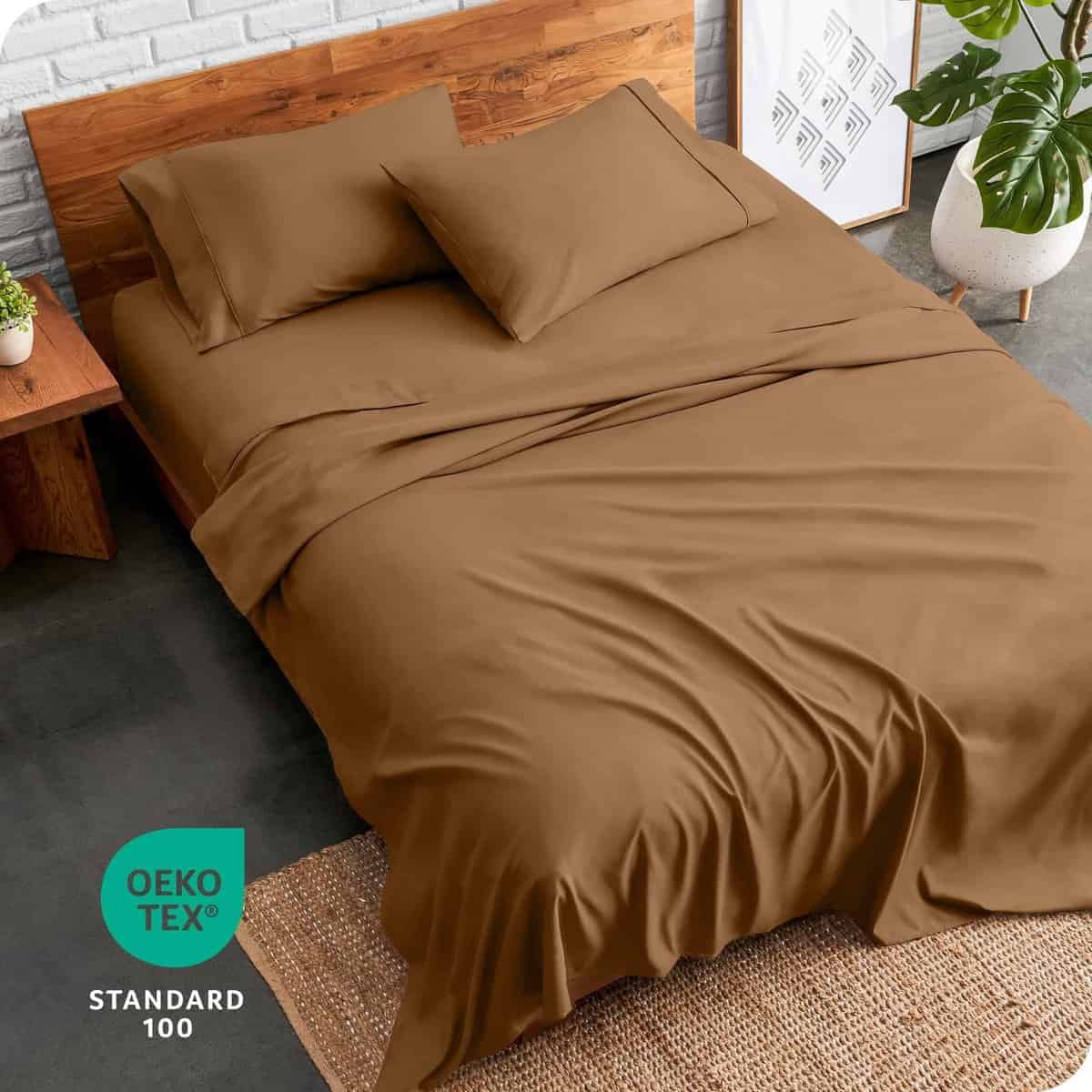 Juego de sábanas Twin XL de Bare Home - 1800 Ultra Suave - Imagen 8