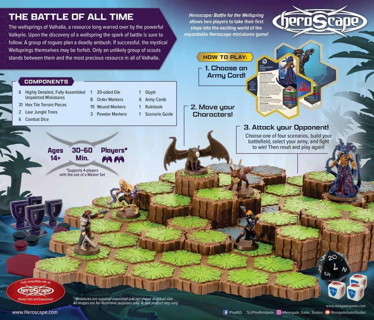 Renegade Game Studios Heroscape: Battle for The Wellspring - Imagen 4