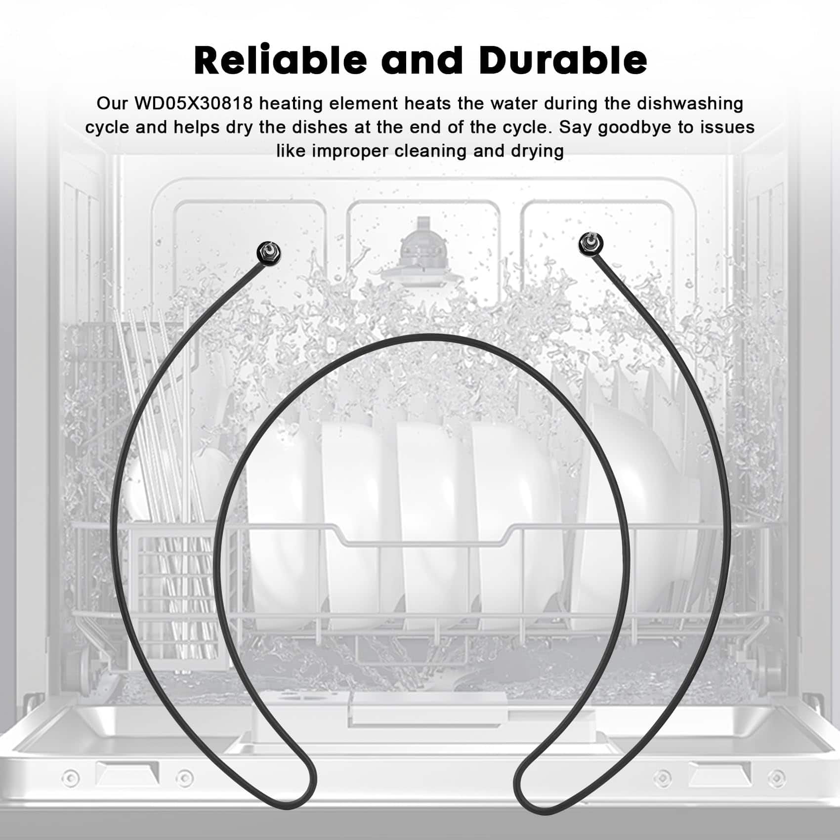 Elemento Calefactor para Lavavajillas WD05X24776 Compatible - Imagen 3