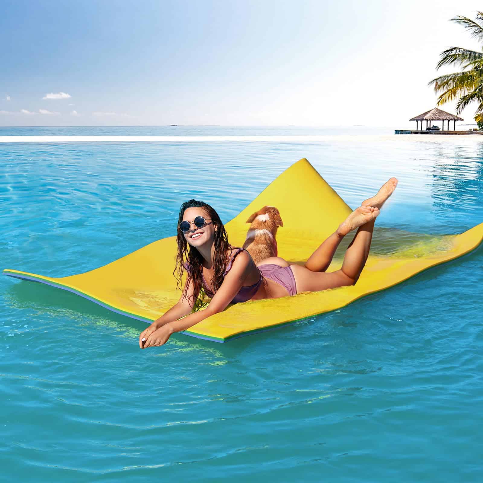 CTSC Alfombrilla Flotante - Alfombrilla Acuática tipo Hoja