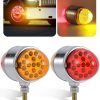 ASNOO 2PCS Luces Señal De Giro de Doble Cara 34 LED de Luz