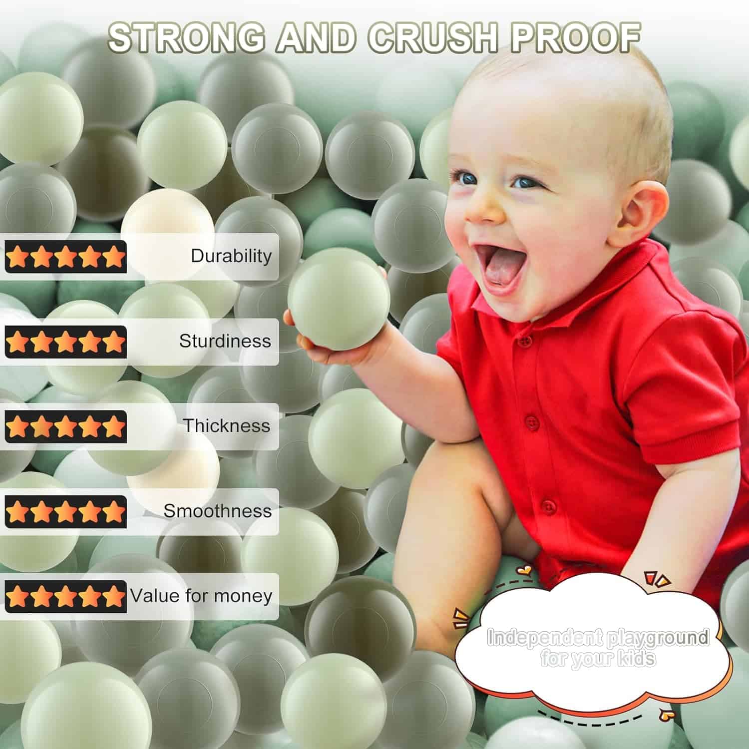 FHRILEK Pelotas para Balibar Estrella para Niños, Pelotas - Imagen 5