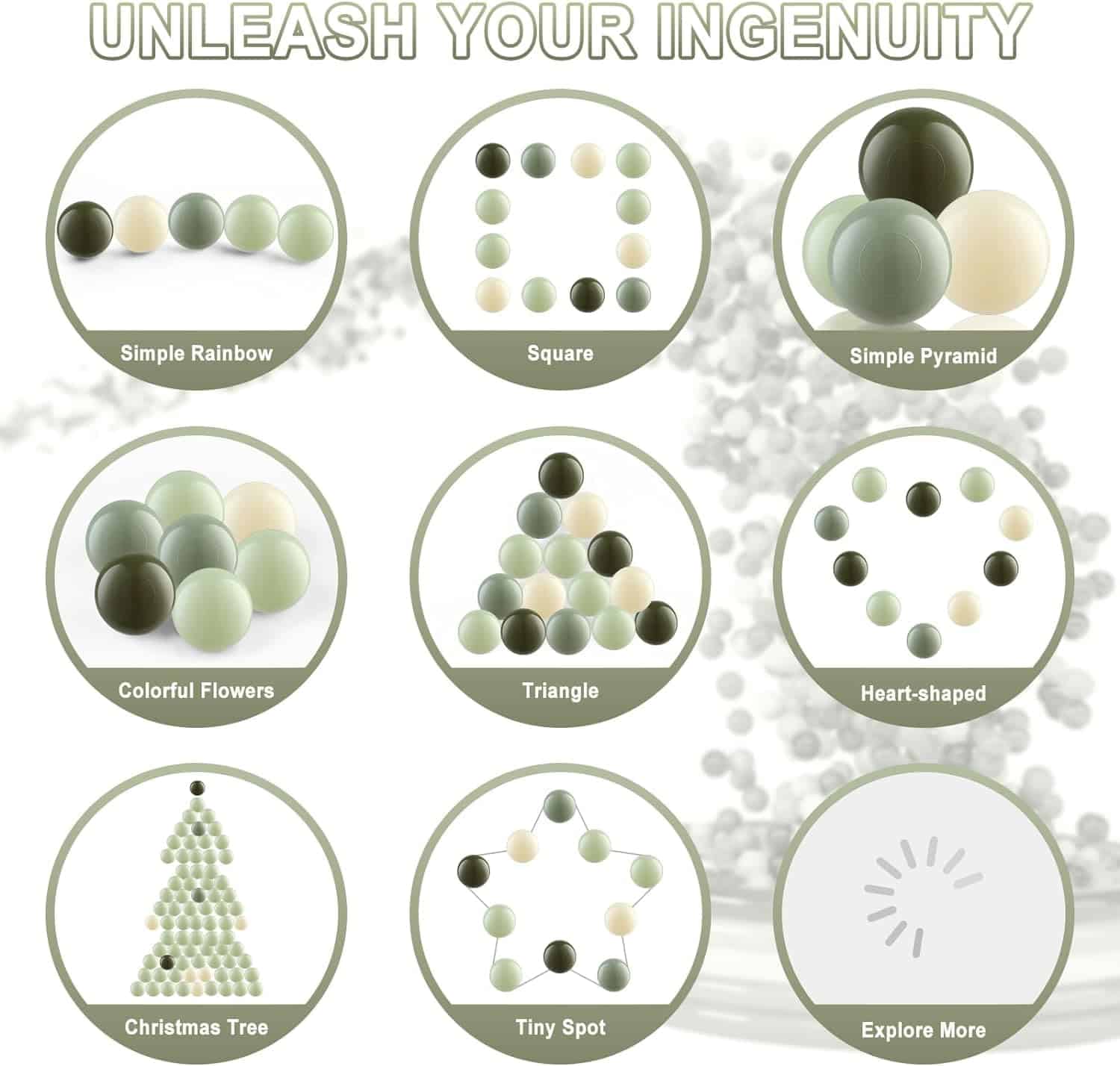 FHRILEK Pelotas para Balibar Estrella para Niños, Pelotas - Imagen 8