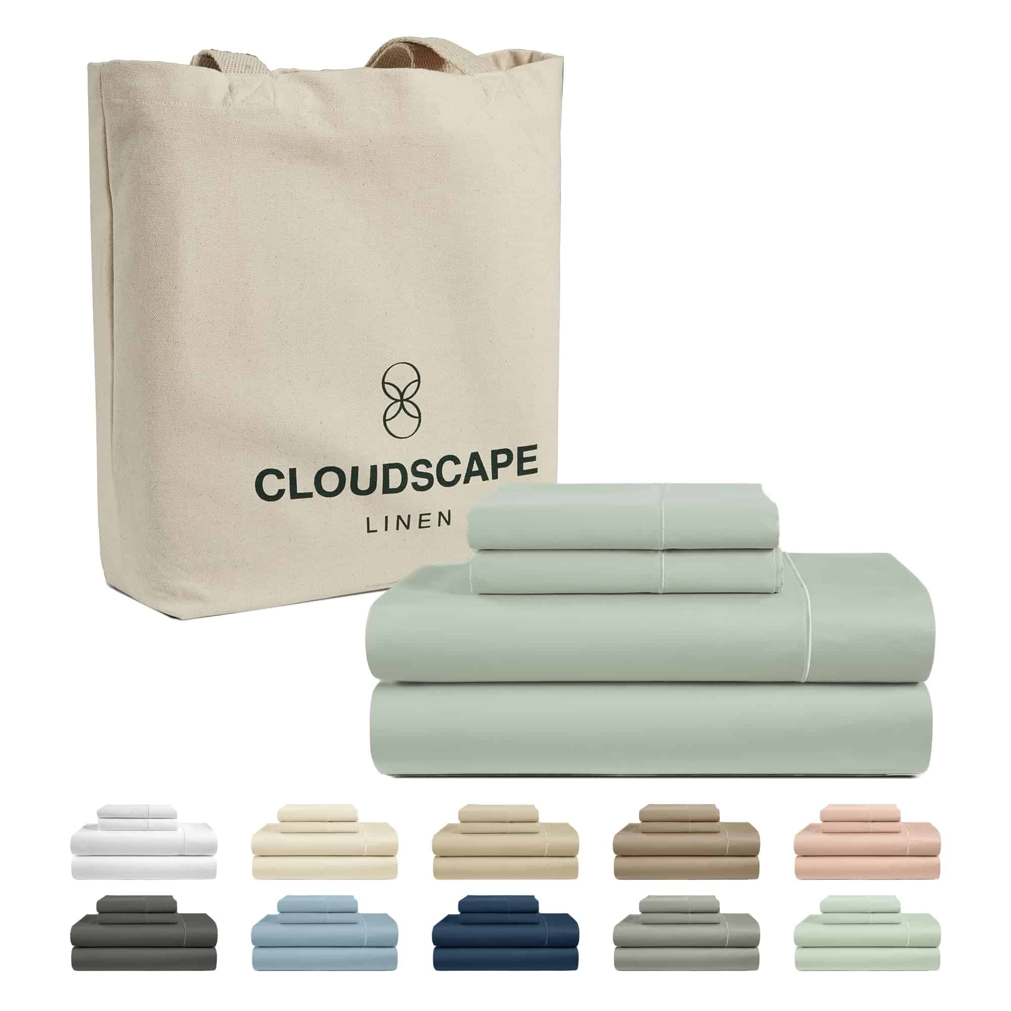 Juego de sábanas de algodón egipcio CLOUDSCAPE LINEN tamaño