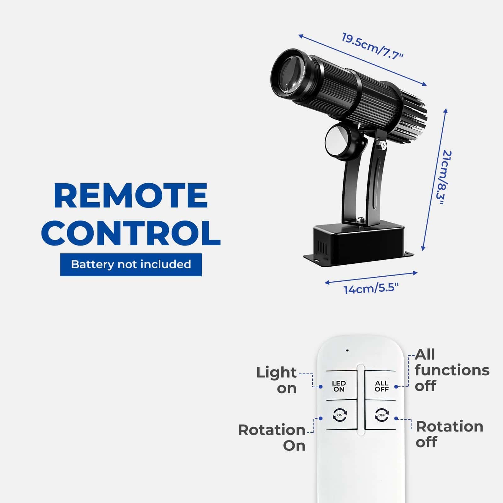Proyector LED de Logo ARXENOVATH GOBO Proyector de Imágenes - Imagen 7