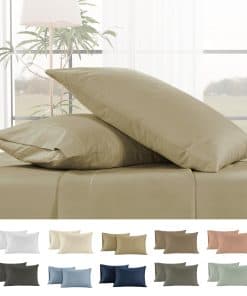 Funda de Almohadas Tamaño Queen de Algodón Egipcio 100% - 2