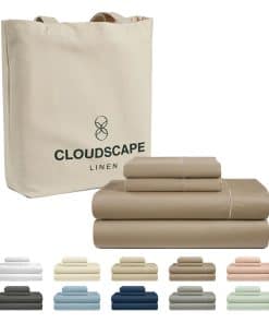 Juego de Sábanas California King de 100% -Taupe