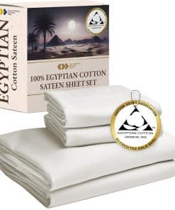 Juego de sábanas Certified Luxury 100% algodón egipcio para