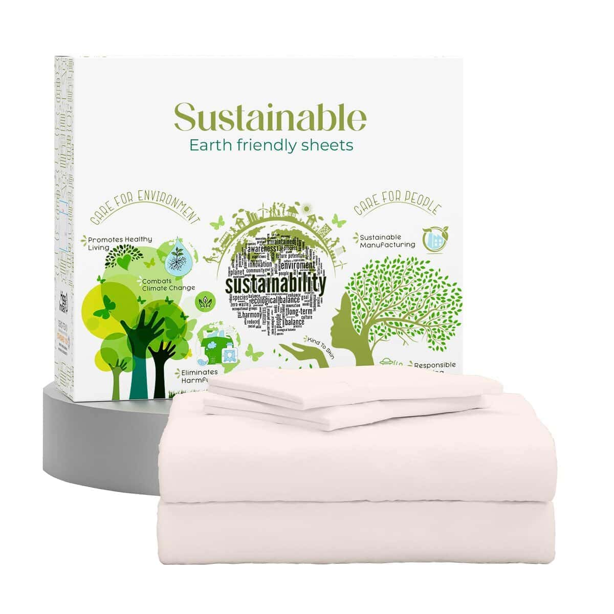 Juego de Sábanas Supreme Elegance 100% Algodón, Color Rosa