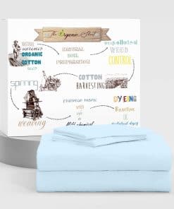 Juego de sábanas para cama King SUPREME ELEGANCE en azul