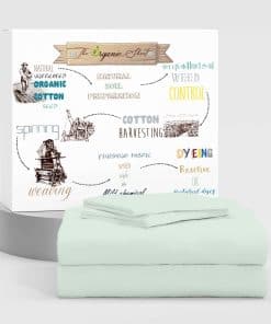 Juego de Sábanas Color Verde Pastel SUPREME ELEGANCE,