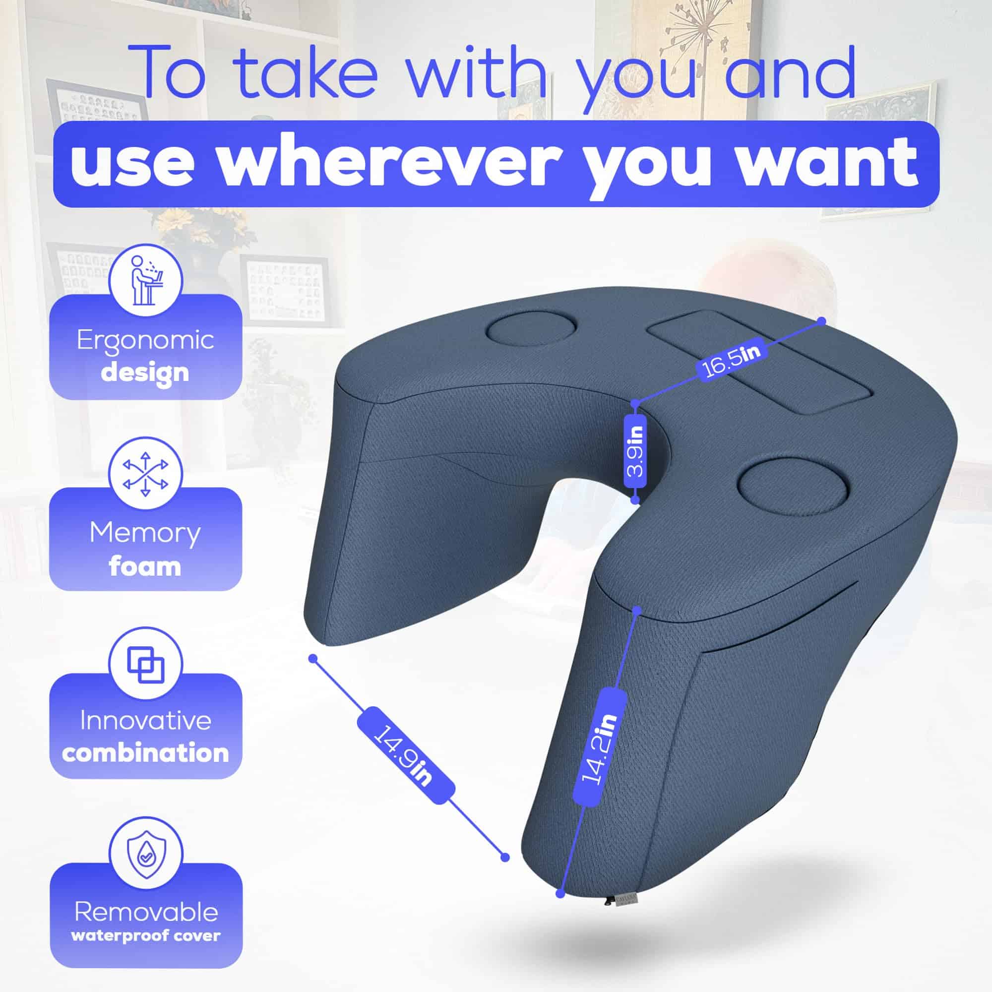 Almohada de Juegos CAVIANA para Regazo, Almohada de - Imagen 6