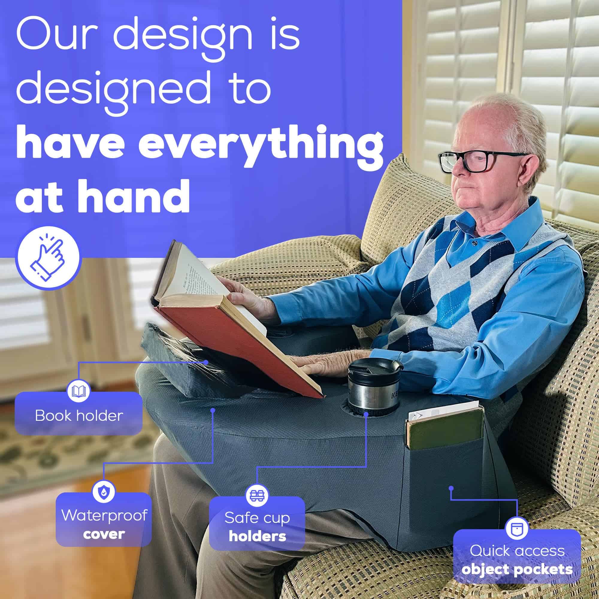 Almohada de Juegos CAVIANA para Regazo, Almohada de - Imagen 3