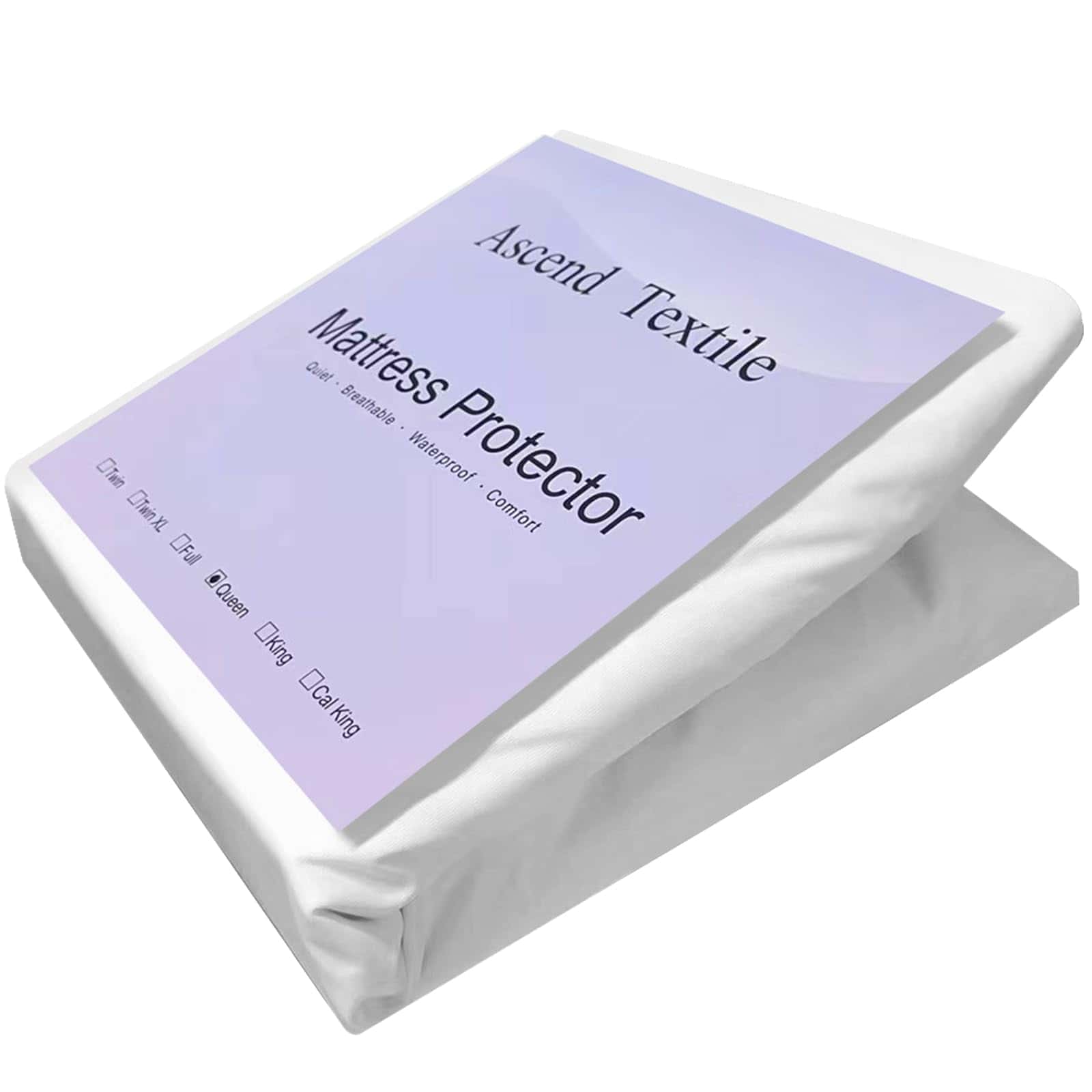 Protector de colchón impermeable tamaño California King.