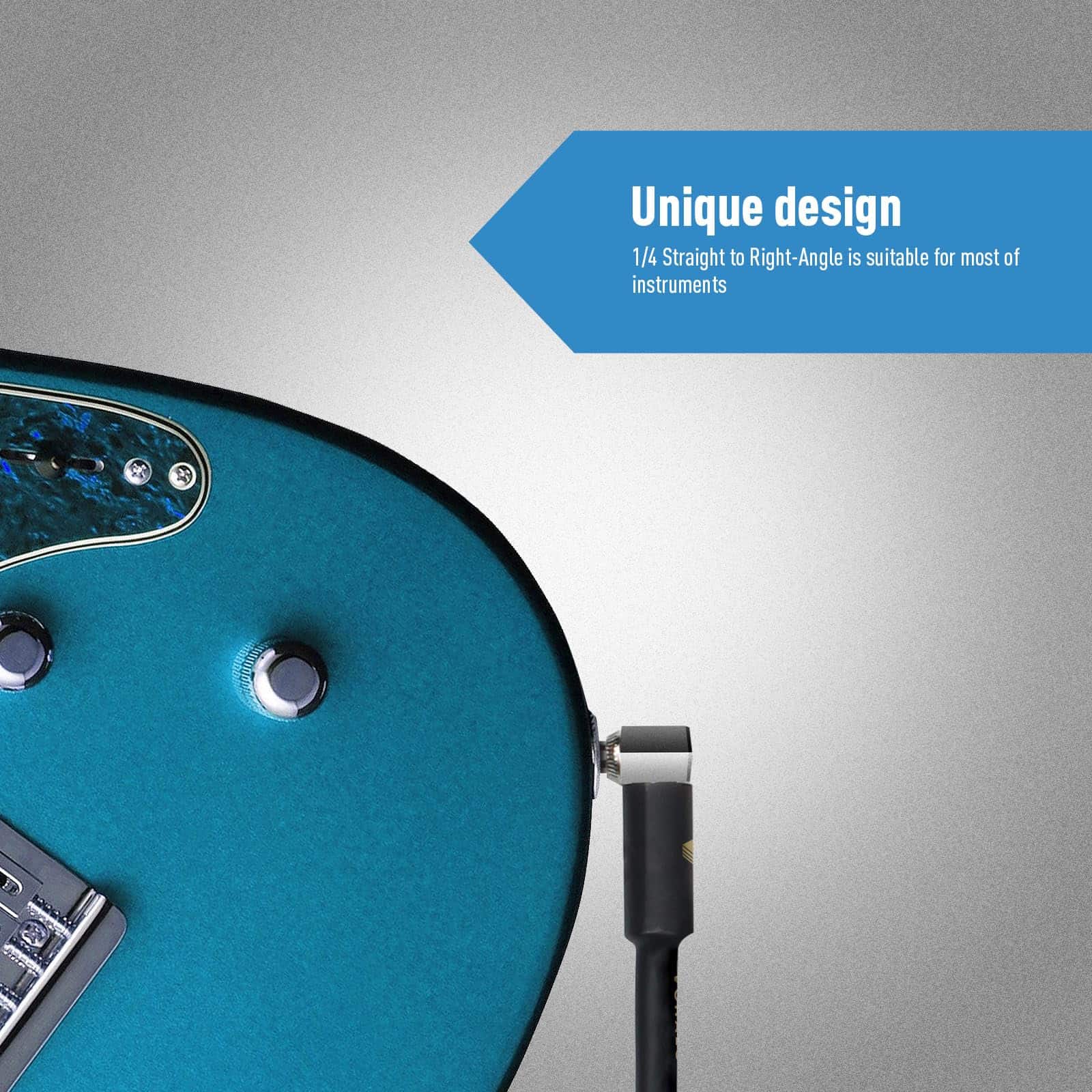 Cable de Guitarra Bobinado VOHALO 36 Pies/11M Cable - Imagen 7