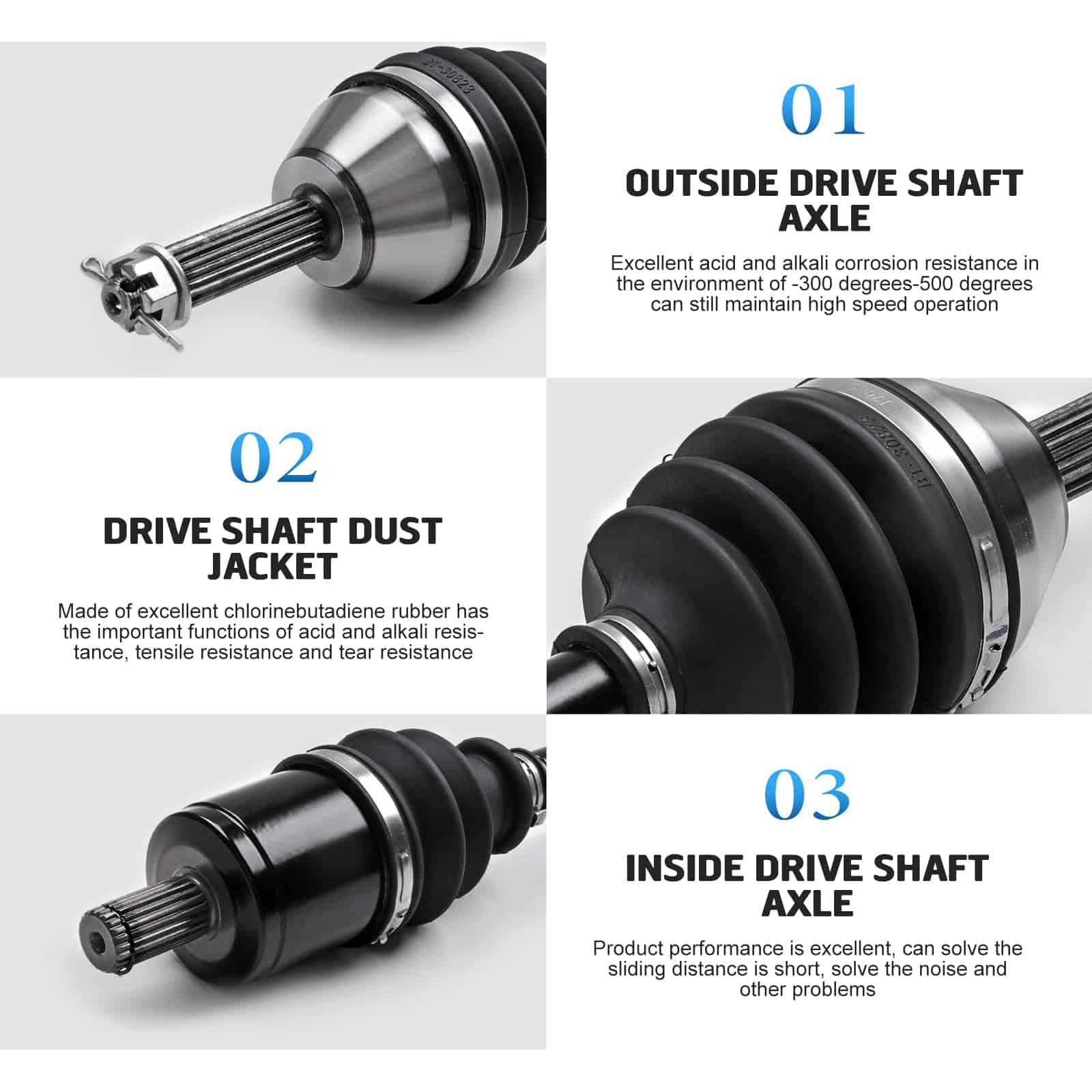 KLV Eje de Transmisión Delantero Ensamblaje de Eje CV - Imagen 7