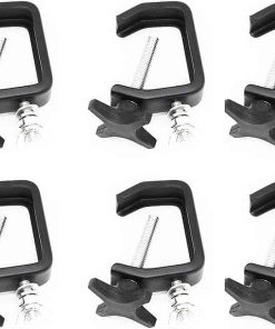 10PCS Abrazadera en C Negra 1-2" Montura de Luz en Truss