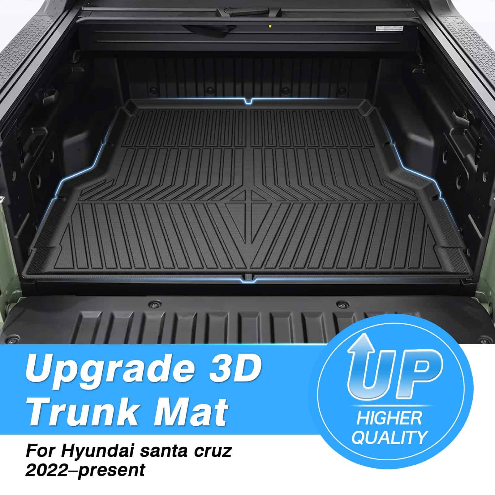 Tapete para cama de camioneta compatible con -Negro - Imagen 9