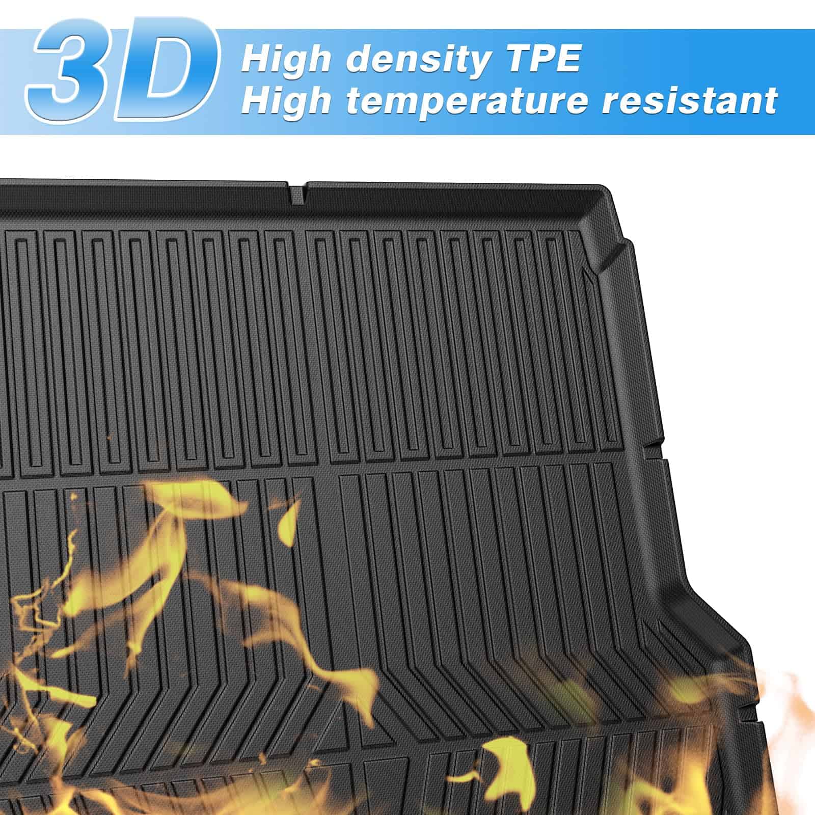 Tapete para cama de camioneta compatible con -Negro - Imagen 3