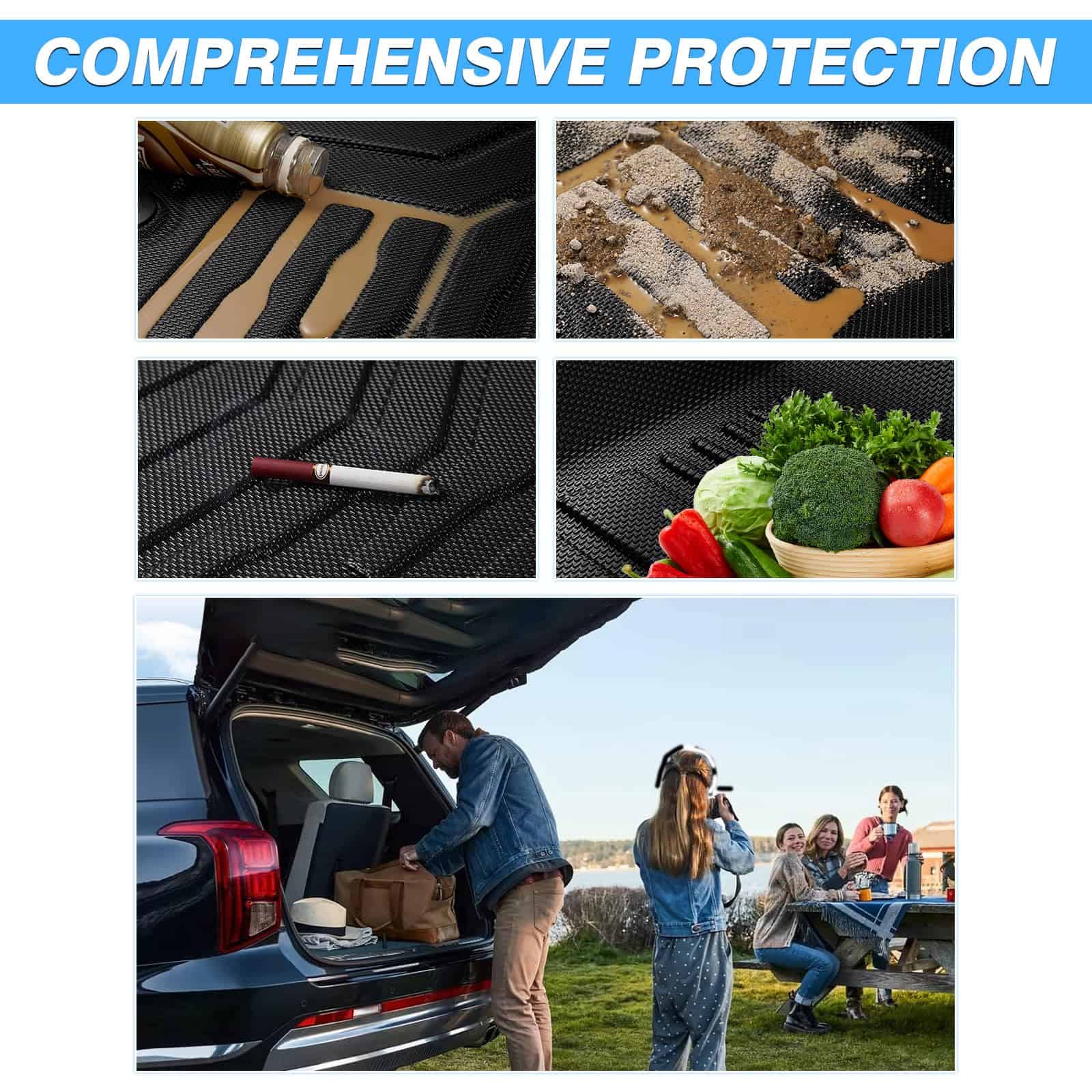 Tapete para cama de camioneta compatible con -Negro - Imagen 6