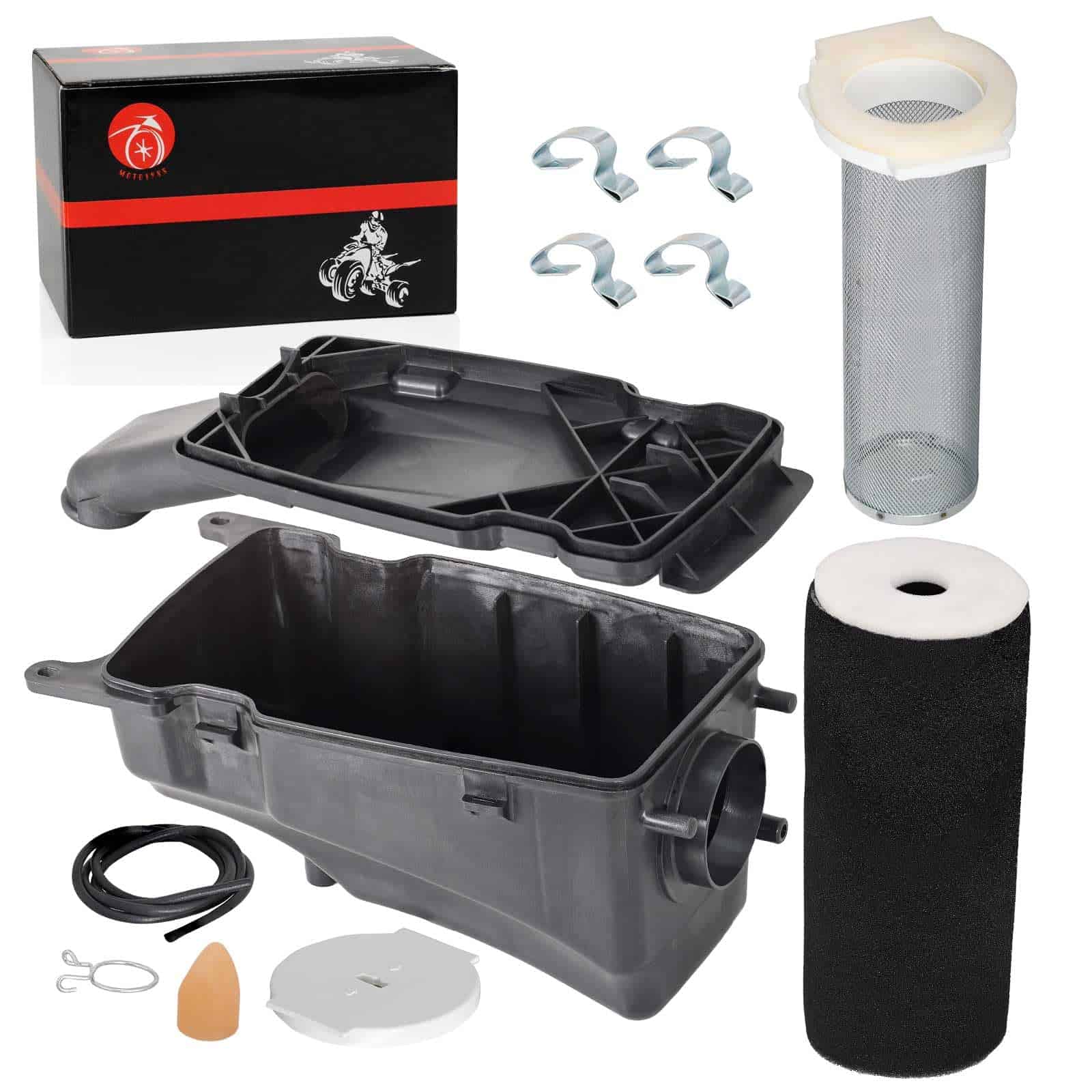 Caja de filtro de aire con tapa limpiadora y guía para - Imagen 7