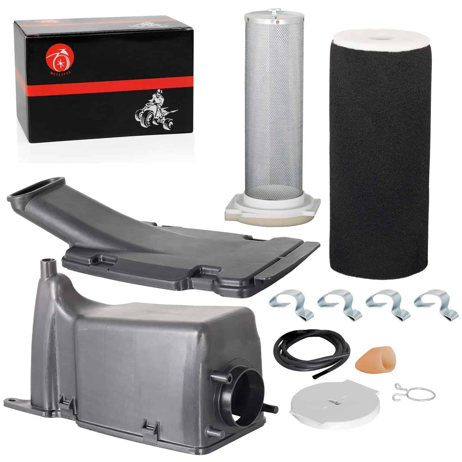 Caja de filtro de aire con tapa limpiadora y guía para - Imagen 8