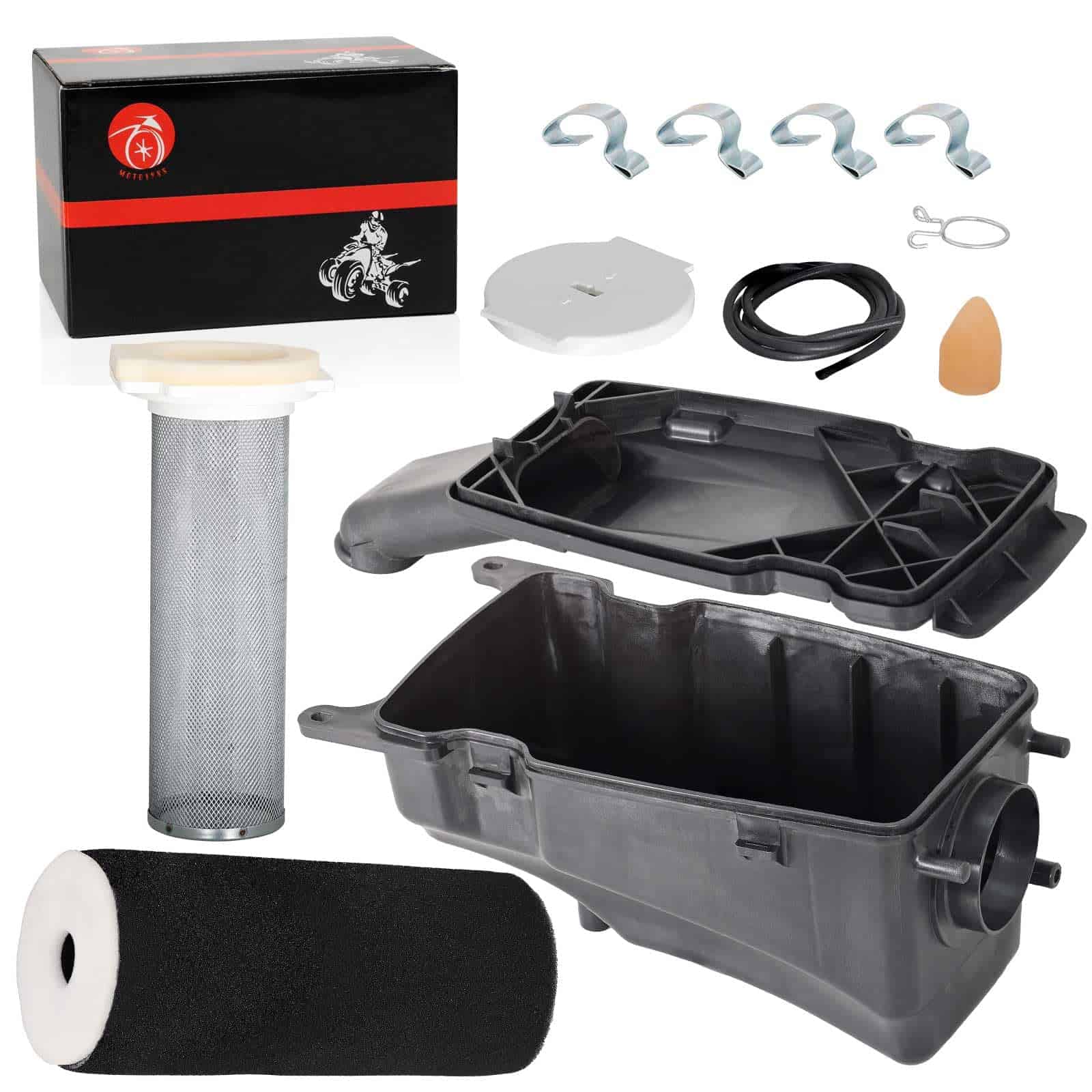 Caja de filtro de aire con tapa limpiadora y guía para - Imagen 4