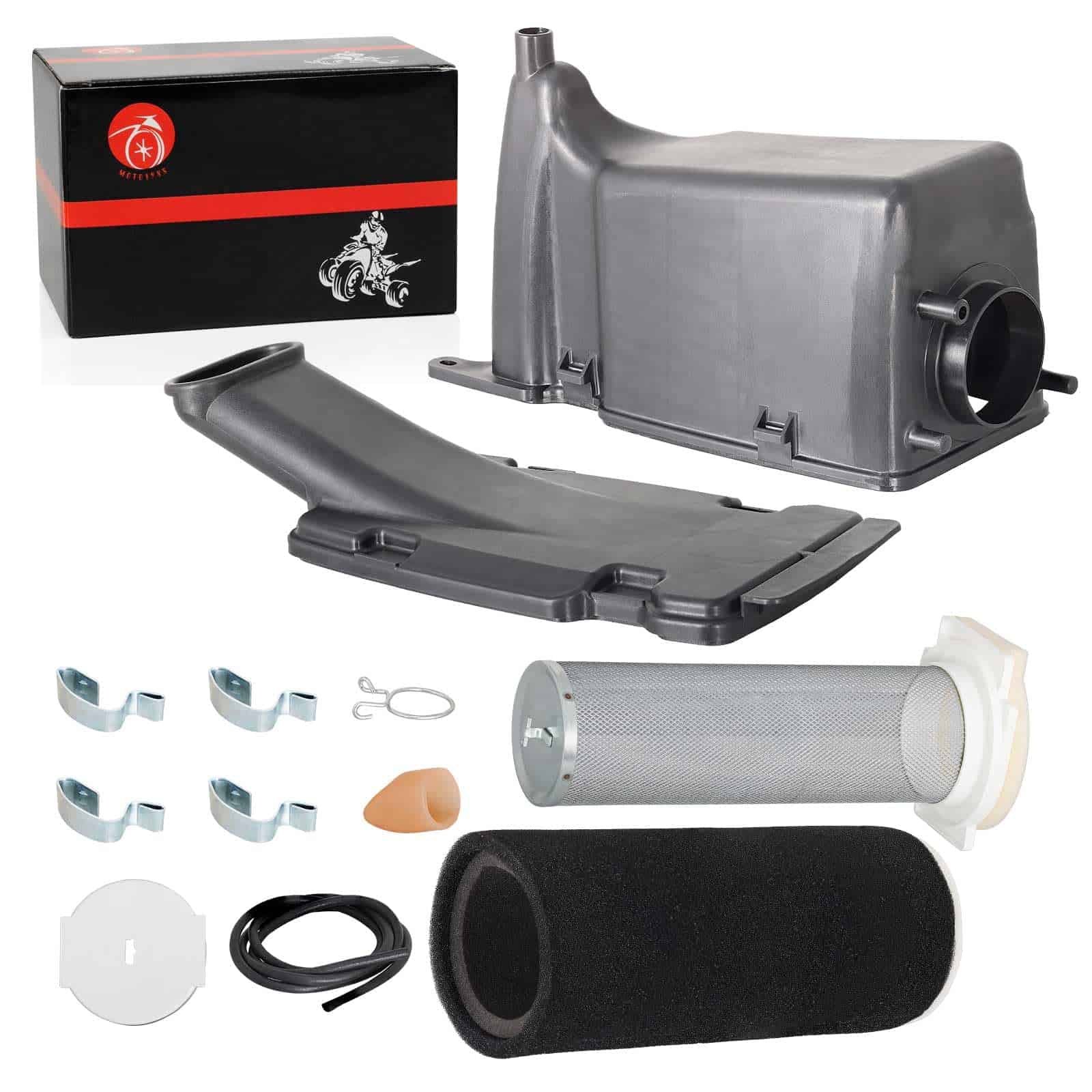 Caja de filtro de aire con tapa limpiadora y guía para - Imagen 6