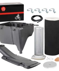 Caja de filtro de aire con tapa limpiadora y guía para