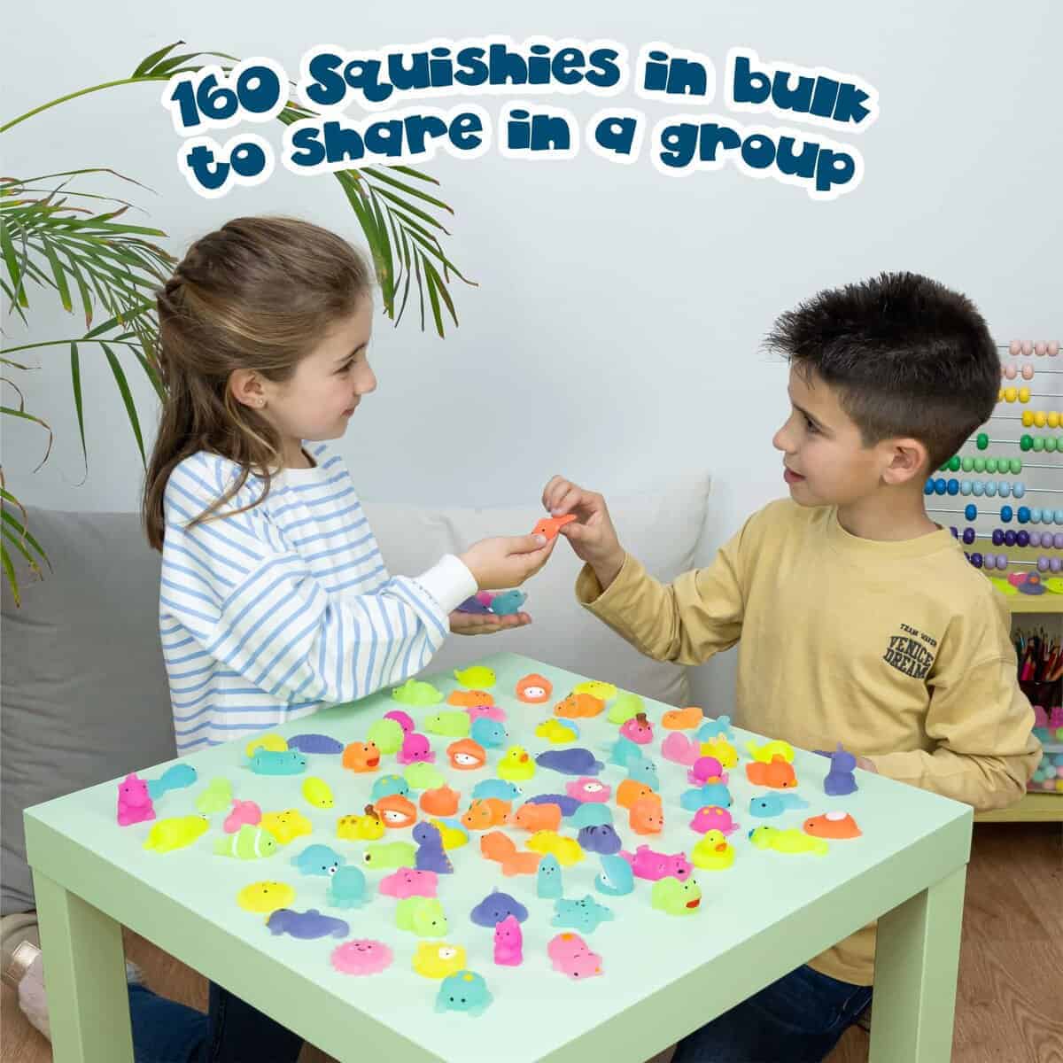 Paquete de 160 Juguetes Squishy Mochi para Favores de - Imagen 6