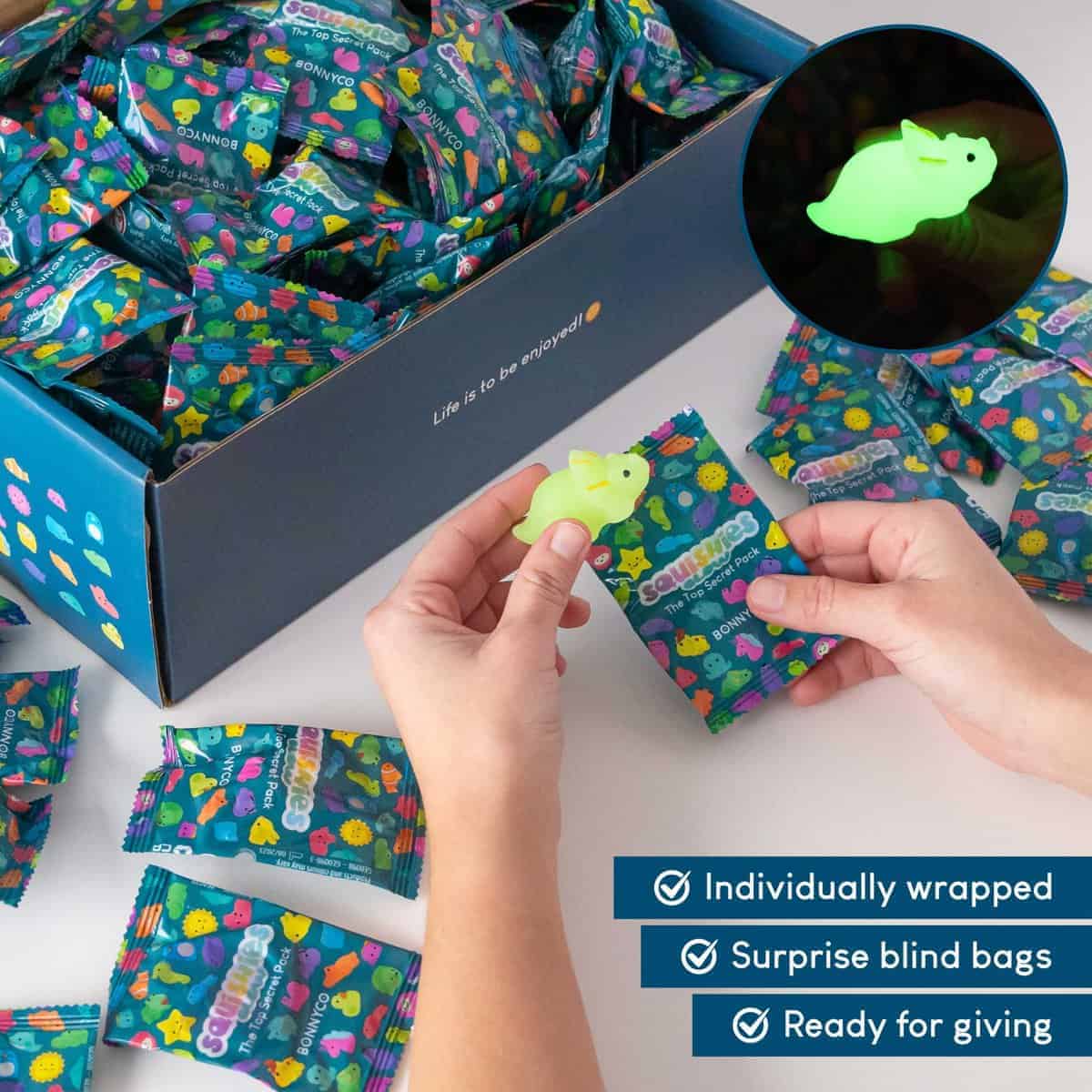 Paquete de 160 Juguetes Squishy Mochi para Favores de - Imagen 3