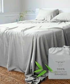 Juego de sábanas King BedVoyage 100% Viscosa -Piedra