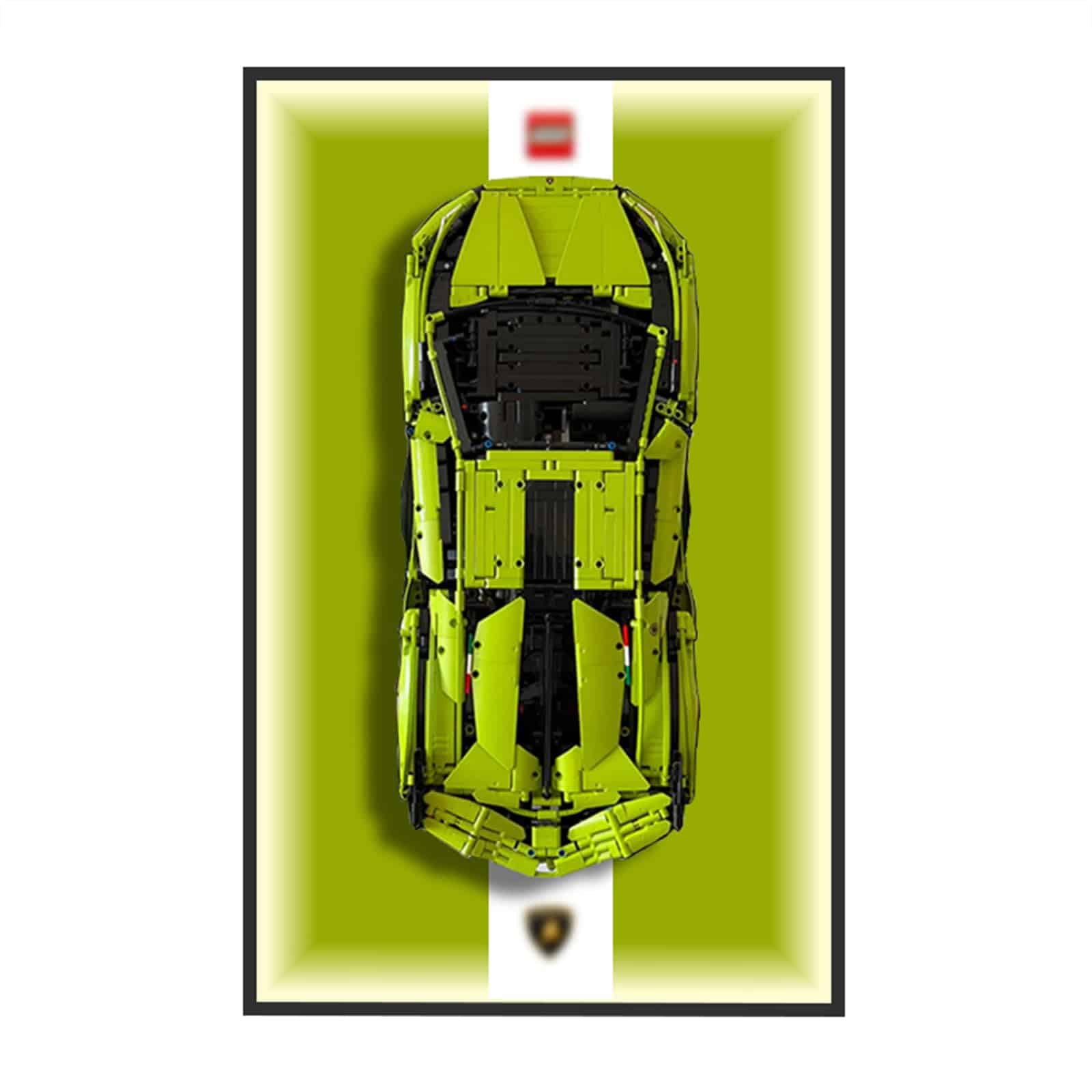 Tablero de pared para coche de Lego Lamborghini-42115,